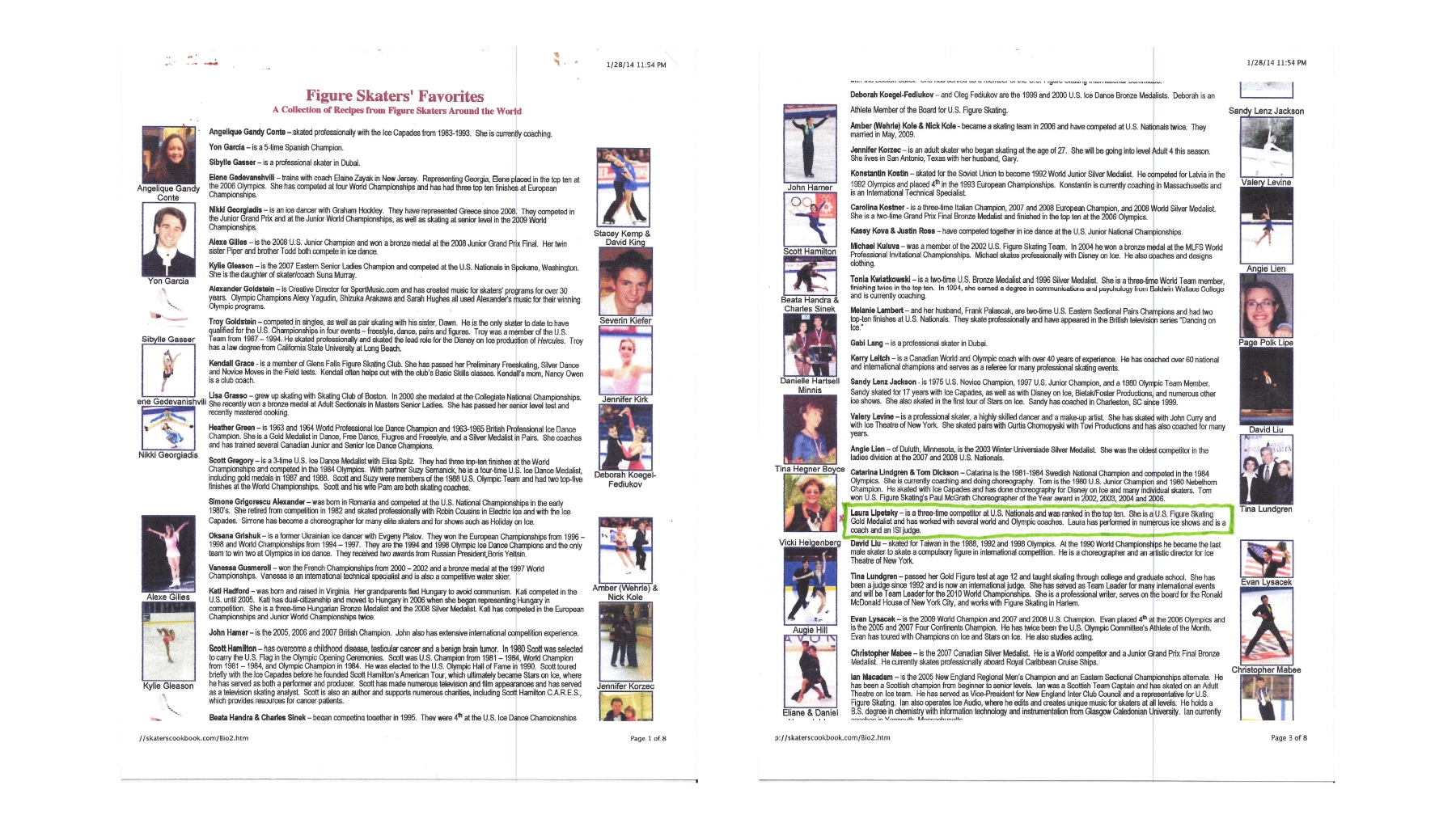Laura Lipetsky Featured in "Figure Skaters' Favorites" Alongside Olympic Champions